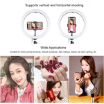 Luce ad anello LED USB 30 cm dimmerabile a 3 colori - immagine 8