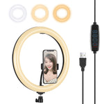 Luce ad anello LED USB 30 cm dimmerabile a 3 colori
