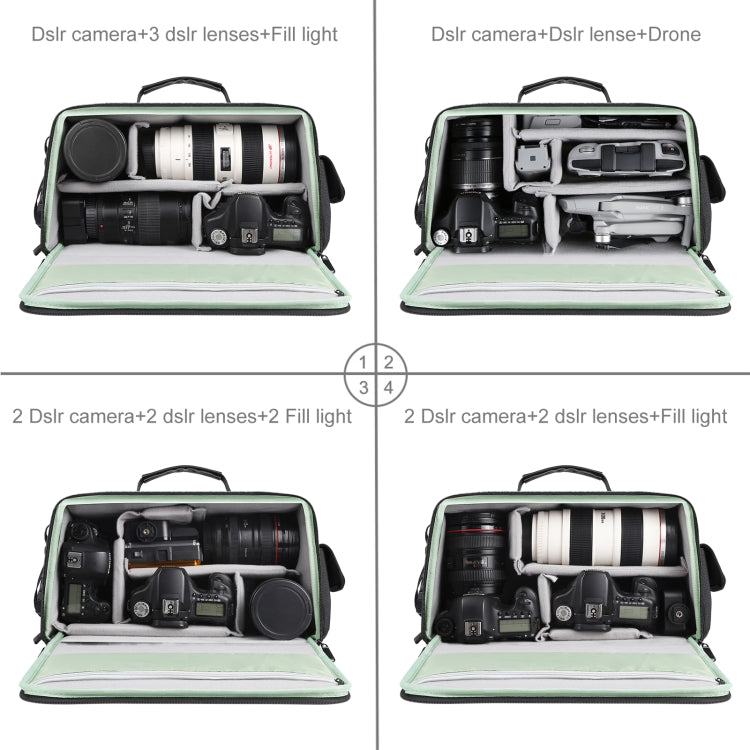 Borsa a tracolla per fotocamera portatile PULUZ Borsa a tracolla per archiviazione digitale, Crossbody Shoulder Bag