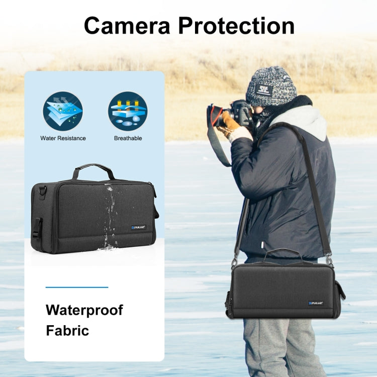 Borsa a tracolla per fotocamera portatile PULUZ Borsa a tracolla per archiviazione digitale, Crossbody Shoulder Bag