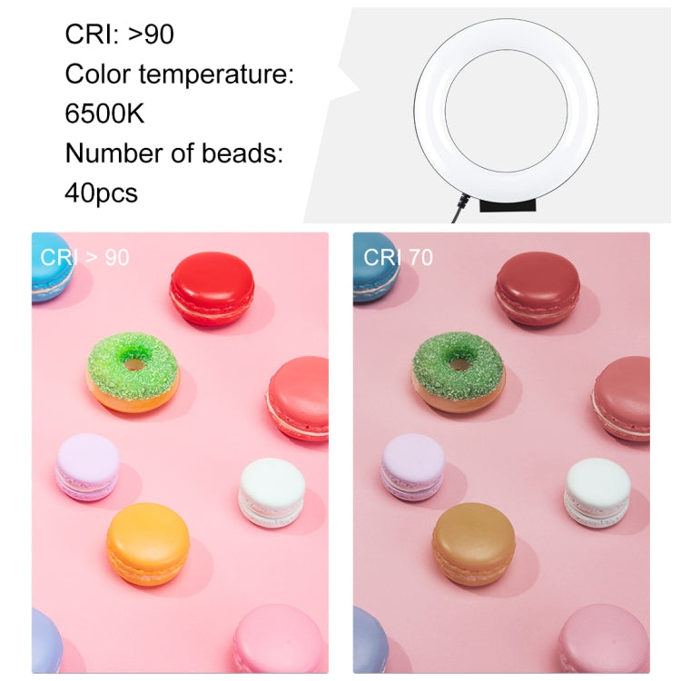 Luce ad anello LED USB 4,7 pollici per selfie e video - immagine 4