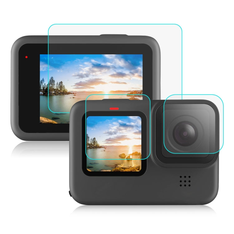 Pellicola vetro temperato per GoPro HERO9/10/11/12 Nero