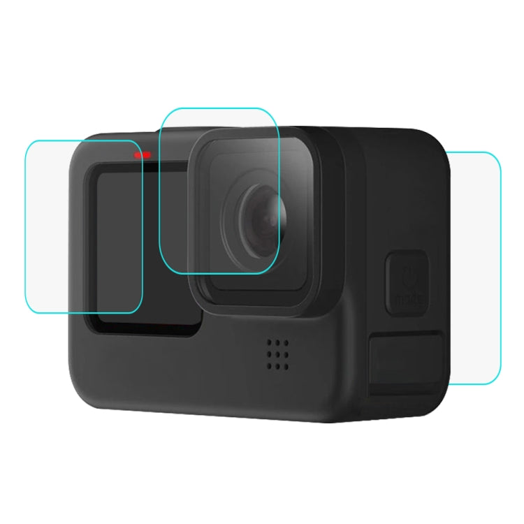 Pellicola vetro temperato per GoPro HERO9/10/11/12 Nero