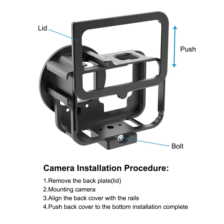 Custodia protettiva in alluminio per GoPro HERO9/10/11/12