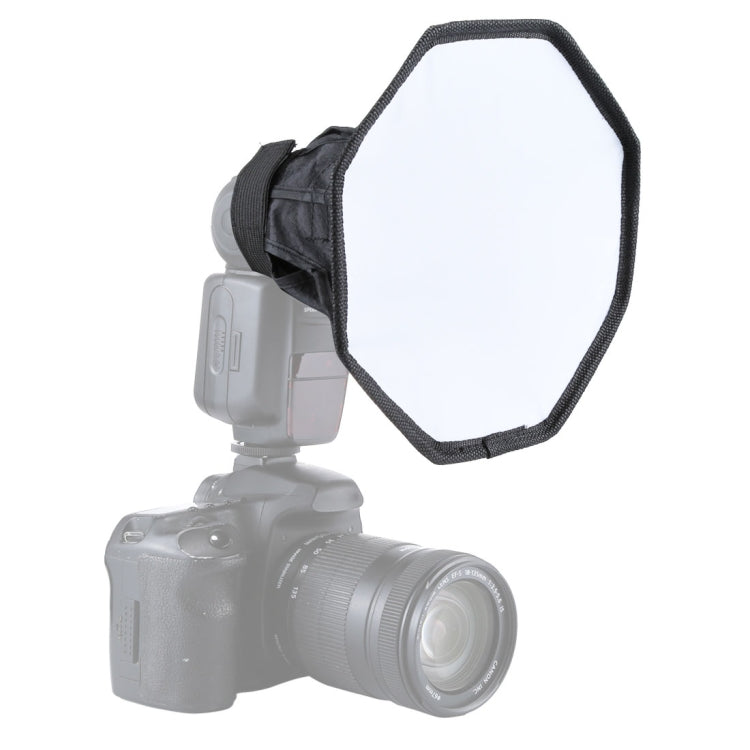 Softbox diffusore di luce flash morbido pieghevole stile ottagonale PULUZ da 20 cm, 20cm Octangle