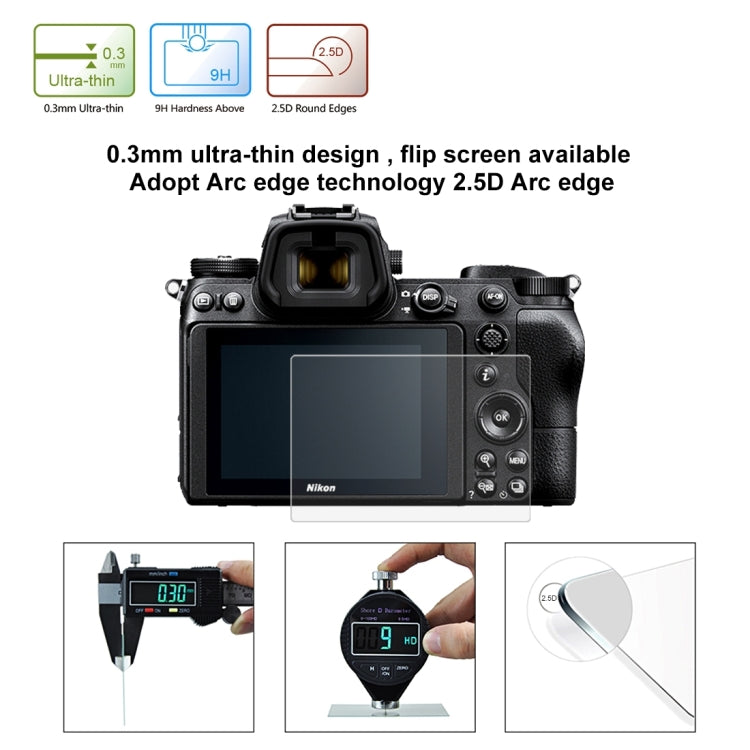 Pellicola in vetro temperato PULUZ 2.5D 9H per Nikon Z6 / Z7, For Nikon Z6 / Z7