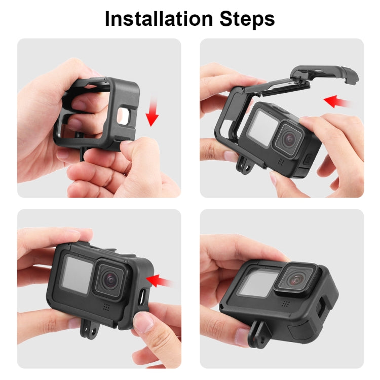 Gabbia montaggio ricaricabile per GoPro HERO9-13 Nero