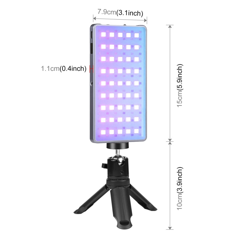 PULUZ LED a colori RGB Beauty Fill Light Pocket Vlogging Photography Light, Pocket Light