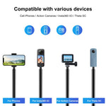 Monopiede in metallo 3m per Insta360 e fotocamere