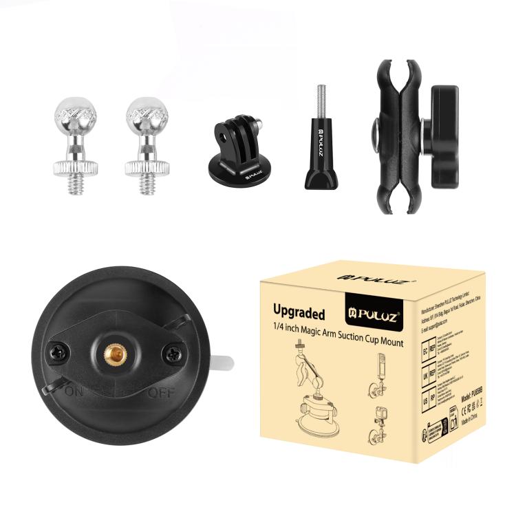 Supporto a ventosa PULUZ Magic Arm 1/4 pollice