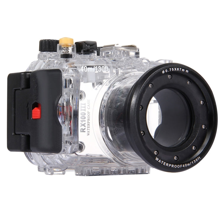 Custodia impermeabile per fotocamera subacquea PULUZ da 40 m di profondità subacquea per Sony RX100 III, For RX100 III