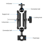 Supporto fisso per specchietto retrovisore moto compatibile GoPro