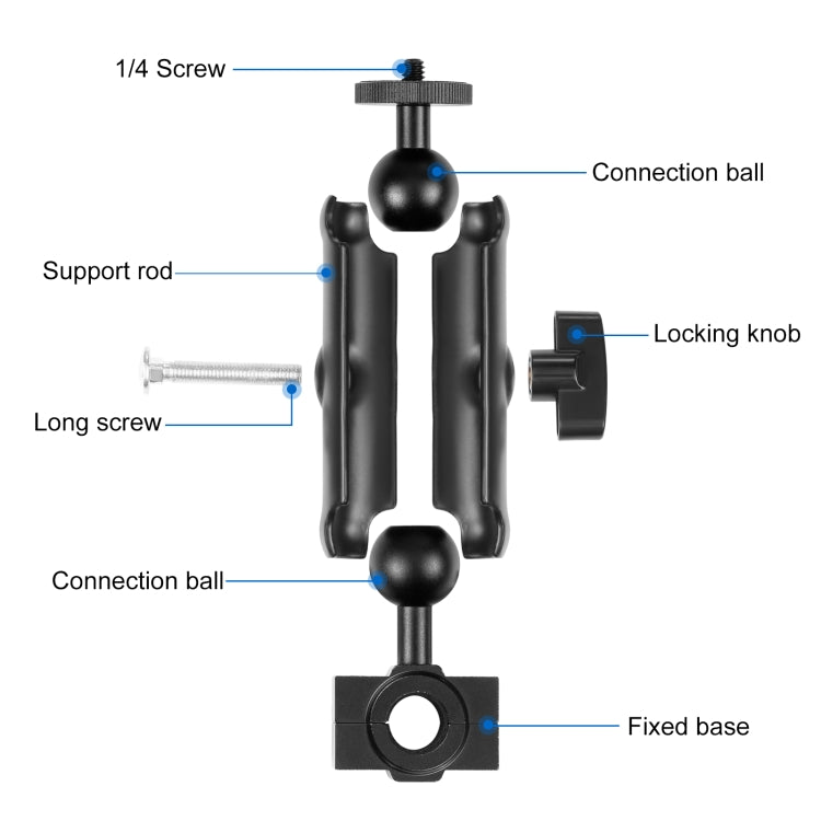 Supporto fisso per specchietto retrovisore moto compatibile GoPro