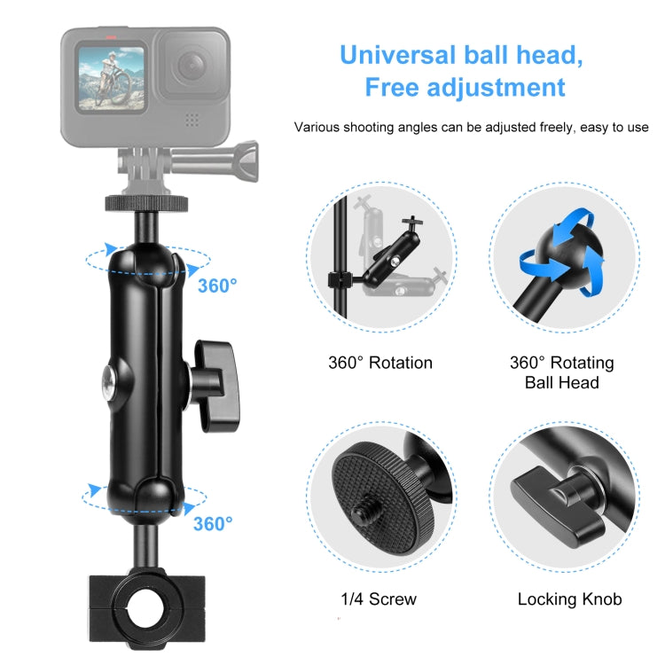 Supporto fisso per specchietto retrovisore moto compatibile GoPro