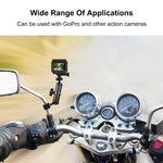 Supporto fisso per specchietto retrovisore moto compatibile GoPro