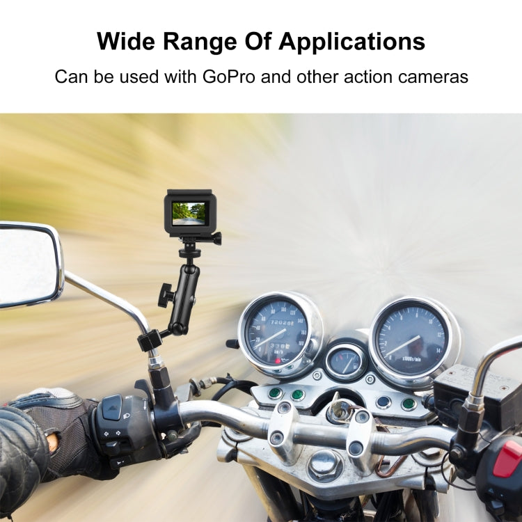 Supporto fisso per specchietto retrovisore moto compatibile GoPro