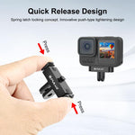Supporto magnetico pieghevole a sgancio rapido per GoPro HERO 8-1