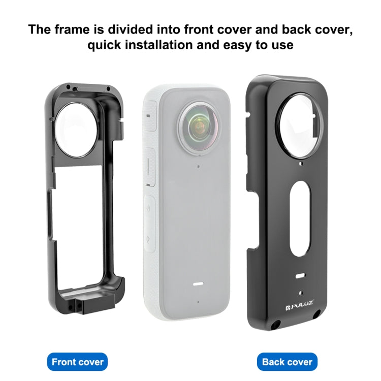 Telaio protettivo in metallo per Insta360 X3 con protezione lente