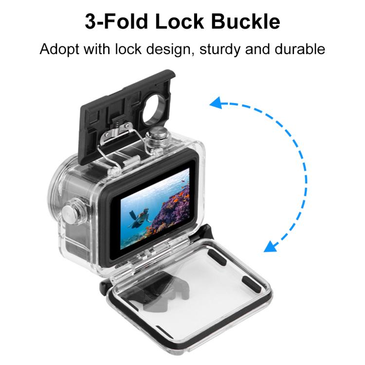 Custodia subacquea impermeabile per DJI Osmo Action 3/4
