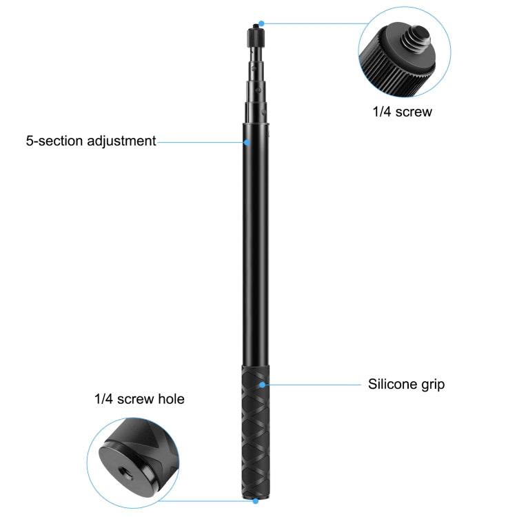 Monopiede selfie in metallo 150 cm per Insta360 e DJI