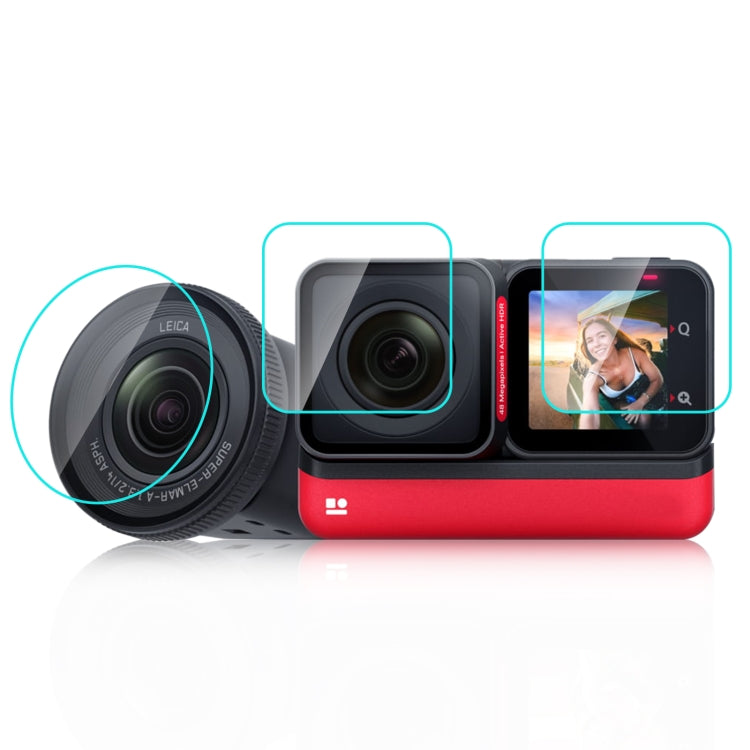 Pellicola vetro temperato 3 in 1 per Insta360 ONE RS