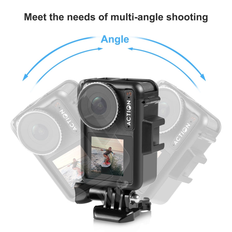Gabbia verticale protettiva in plastica per DJI Osmo Action 5 Pro