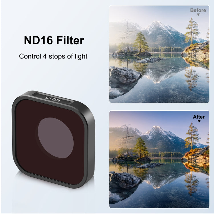 Filtro ND16 per GoPro Hero9, 10, 11 Black e Mini