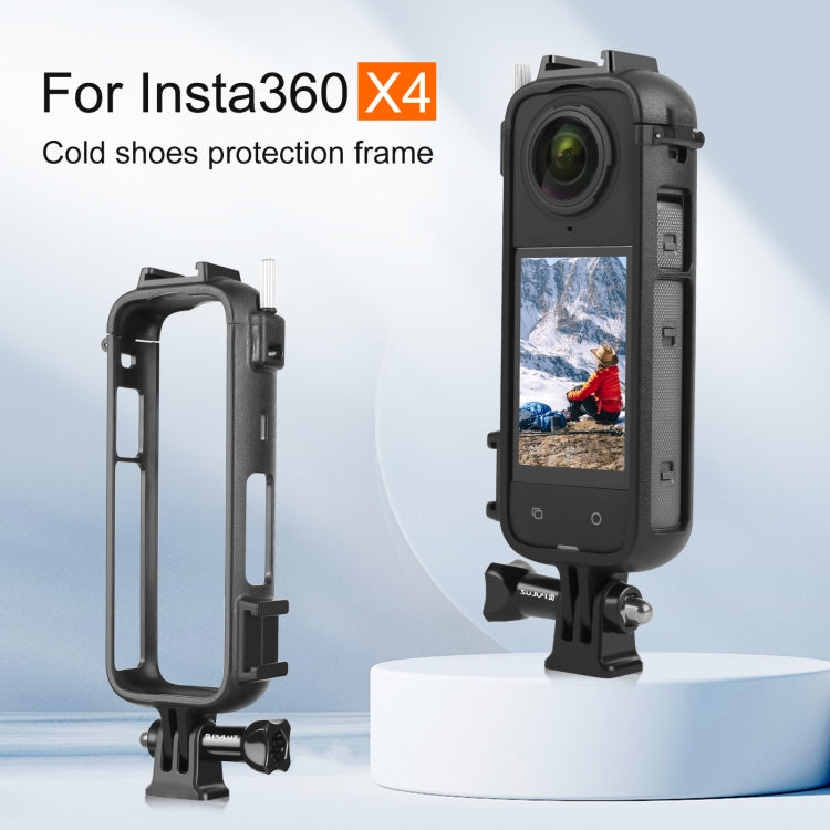 Telaio protettivo Cold Shoe in plastica per Insta360 X4
