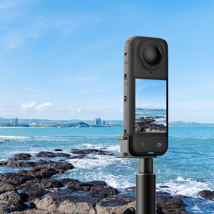Staffa slitta fredda per Insta360 X4 X3 One X2 in lega alluminio