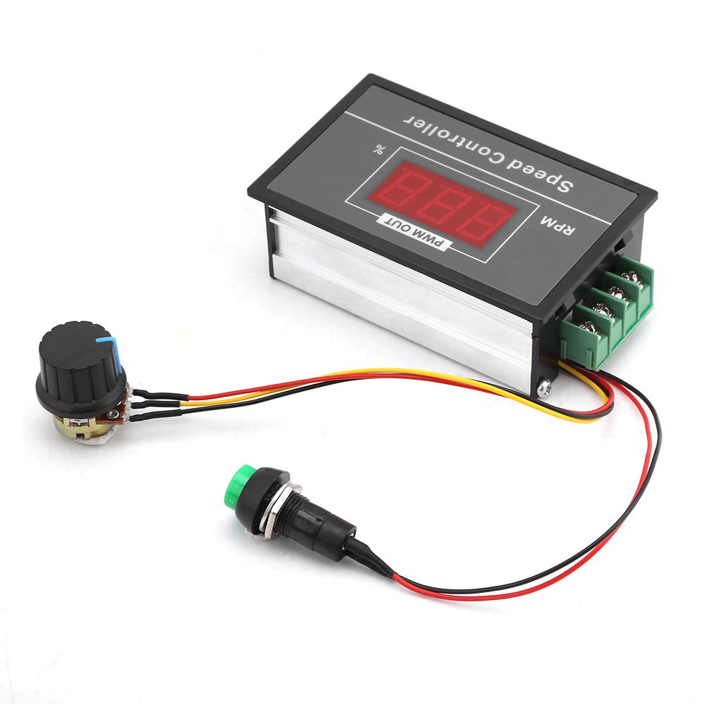 Regolatore di velocità motore PWM con display digitale e interruttore DC