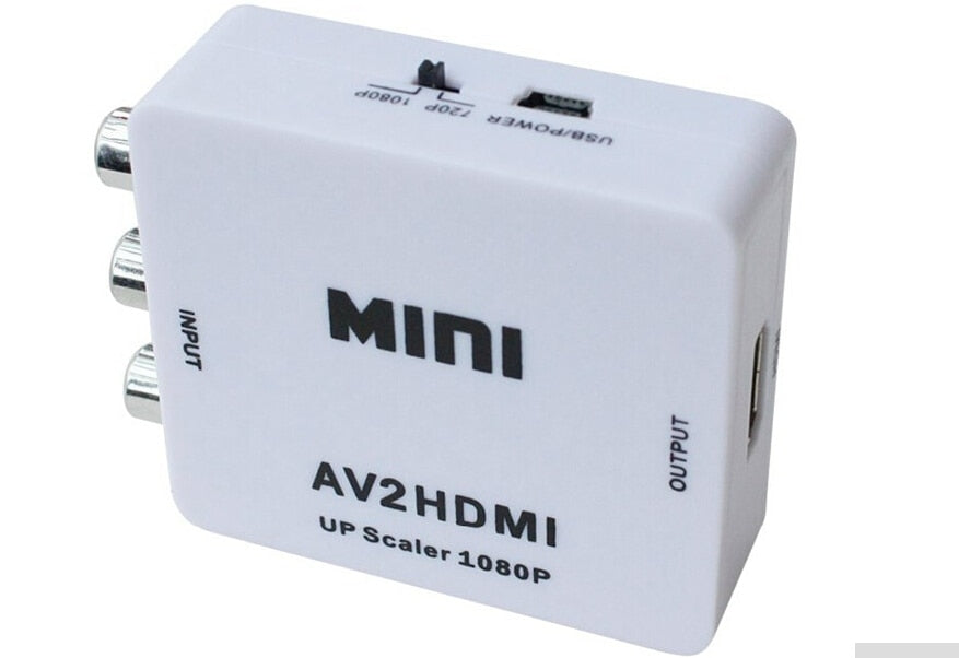 Convertitore RCA AV a HDMI 1080p con supporto NTSC e PAL