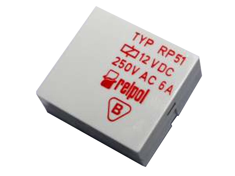 Relè elettromeccanico RELPOL RYP RP51 12V DC, contatti 6A