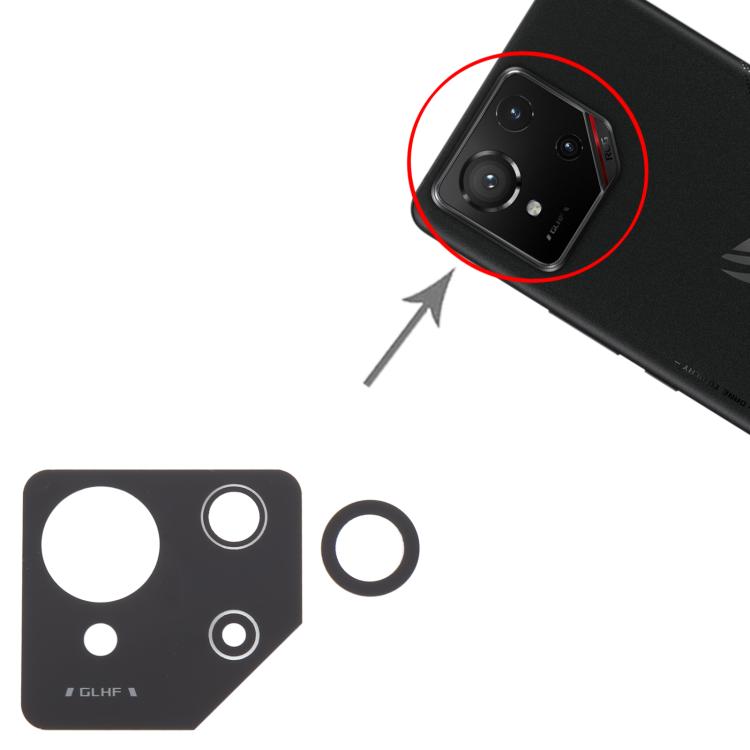 Lente fotocamera posteriore di ricambio Asus ROG Phone 9 5G - immagine 4