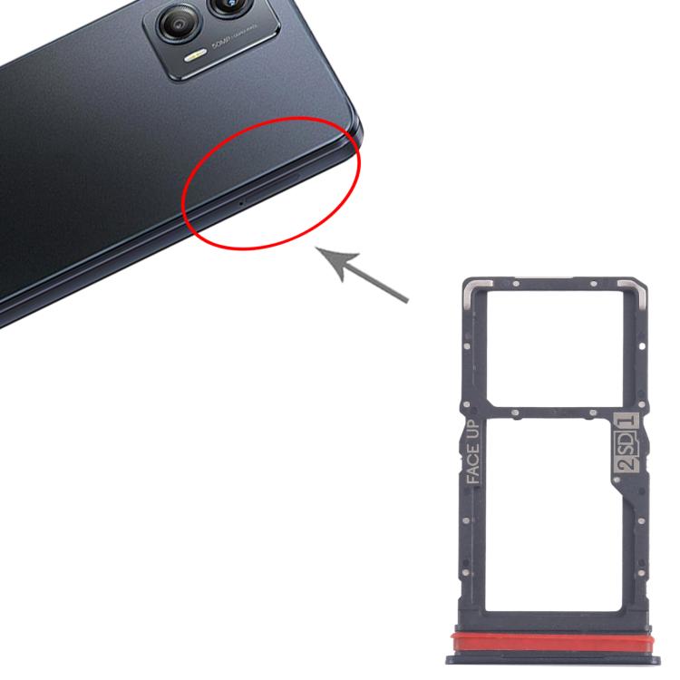 Vassoio per 10 SIM originali + scheda Micro SD per Motorola Moto G53 XT2335-2, For Motorola Moto G53