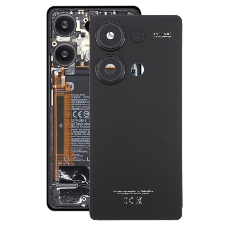 Cover posteriore originale per Xiaomi Redmi Note 13 Pro 4G con copriobiettivo della fotocamera, For Xiaomi Redmi Note 13 Pro 4G(with Camera Lens Frame)