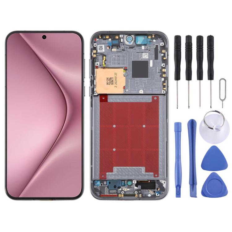 Schermo LCD originale Huawei Pura 70 con digitalizzatore completo e cornice, For Huawei Pura 70(Original)