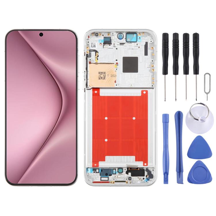 Schermo LCD originale Huawei Pura 70 con digitalizzatore completo e cornice, For Huawei Pura 70(Original)
