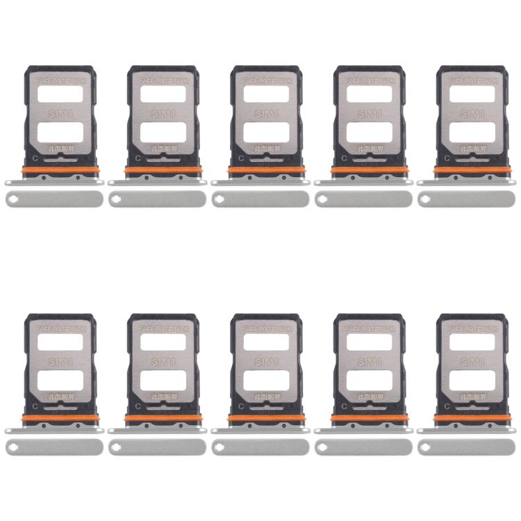 Vassoio per SIM card da 10 pezzi per Xiaomi Civi 4 Pro + vassoio per SIM card, For Xiaomi Civi 4 Pro