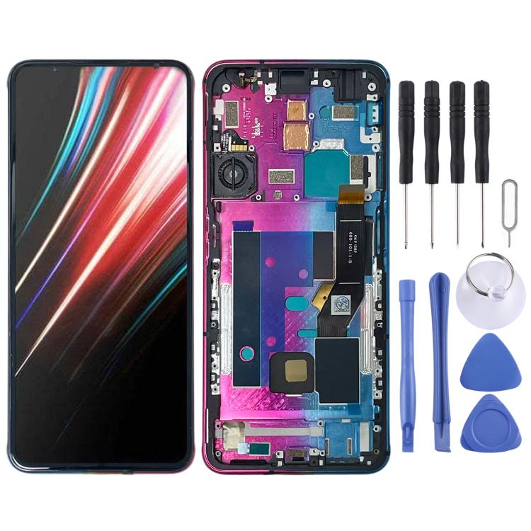 Schermo LCD digitalizzatore completo con cornice per ZTE nubia RedMagic 6 NX669J., For ZTE nubia RedMagic 6(Original)