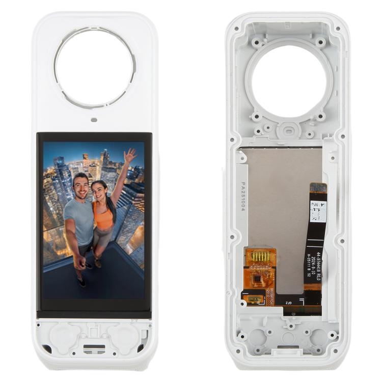 Per Insta360 X5 Schermo LCD originale, digitalizzatore completo con telaio centrale, For Insta360 X5(Original,White)