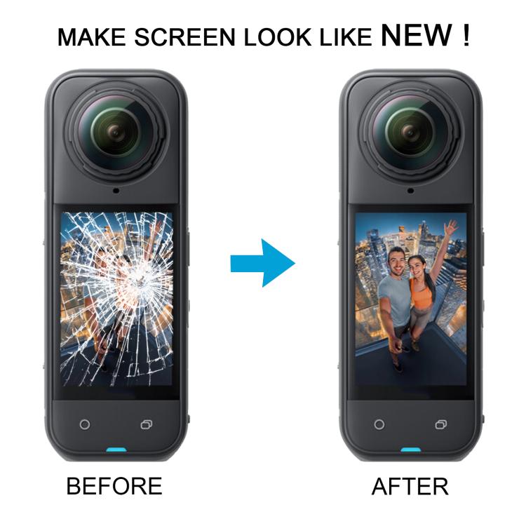 Per Insta360 X5 Schermo LCD originale, digitalizzatore completo con telaio centrale, For Insta360 X5(Original,White)