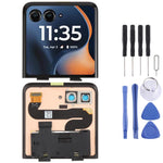 Schermo secondario LCD originale con digitalizzatore per Motorola Razr 60, assemblaggio completo., For Motorola Razr 60(Original,Secondary LCD)
