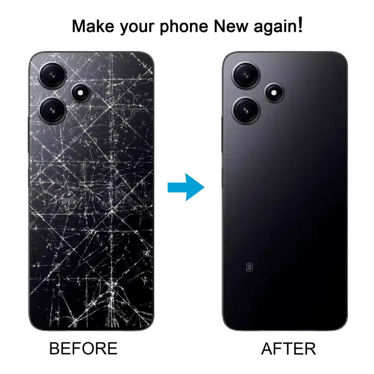 Cover posteriore per Xiaomi Redmi 12R in nero e verde