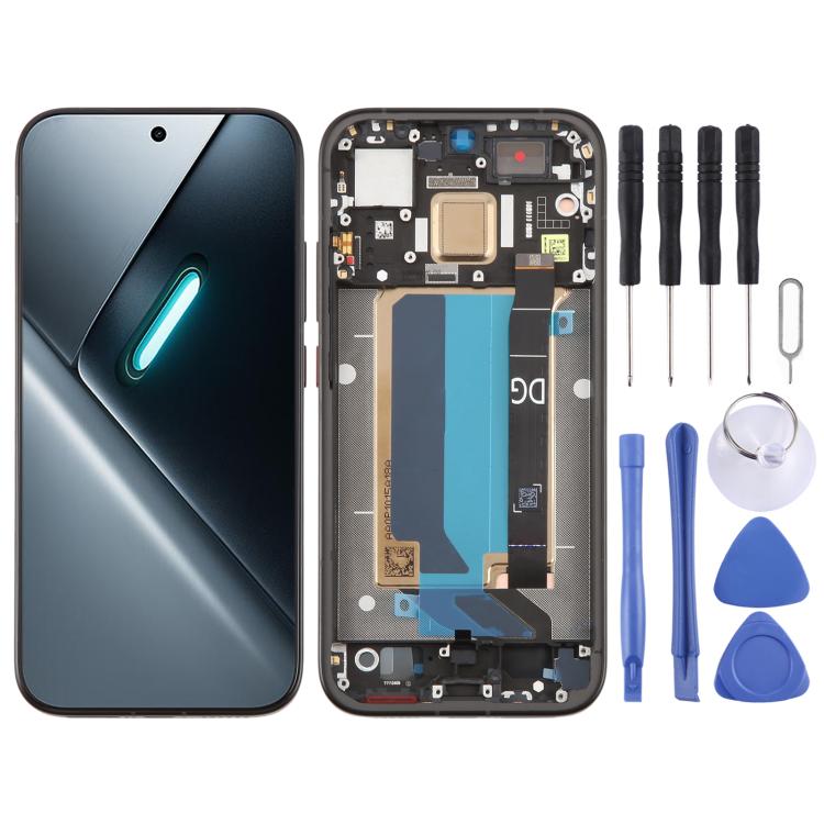 Schermo LCD digitalizzatore completo con cornice per Xiaomi Redmi Turbo 5 originale., For Xiaomi Redmi Turbo 5(Original)