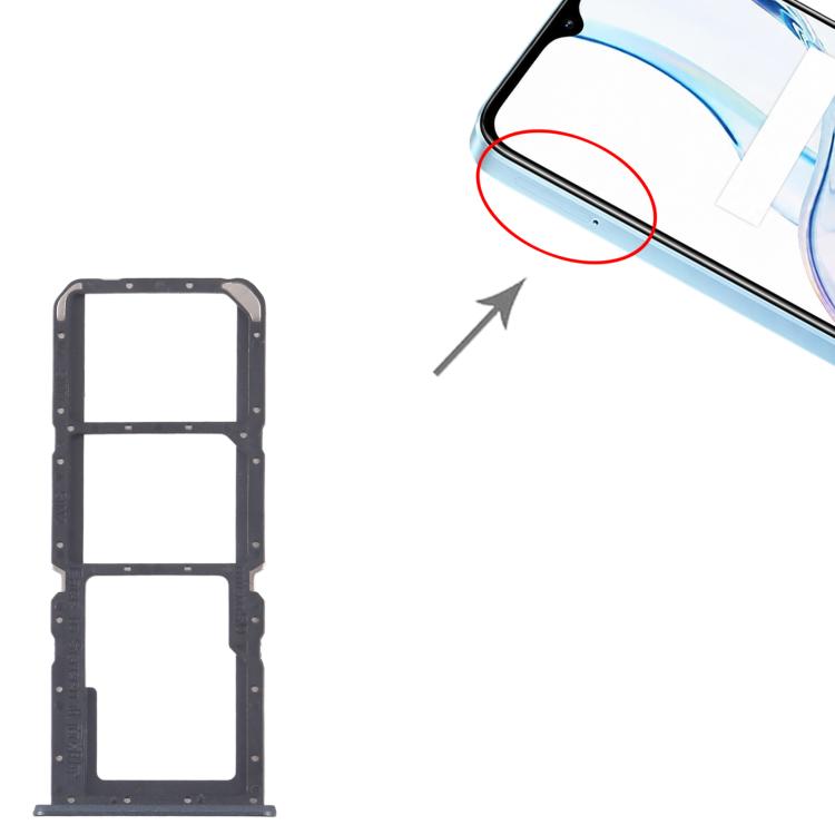 Per Realme C30s RMX3690 Vassoio per 10 schede SIM + Vassoio per schede SIM + Vassoio per schede Micro SD, For Realme C30s