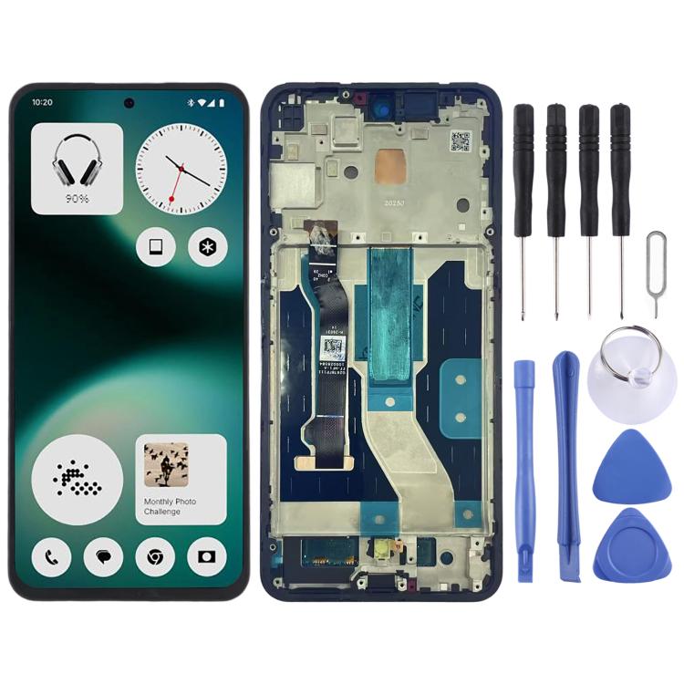 Schermo LCD digitalizzatore originale con cornice per Nothing Phone 3a Lite