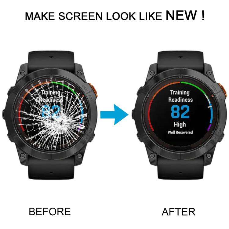 Vetro esterno in zaffiro originale per lo schermo frontale del Garmin Fenix 7X Pro da 51 mm, For Garmin Fenix 7X Pro 51mm(Original)