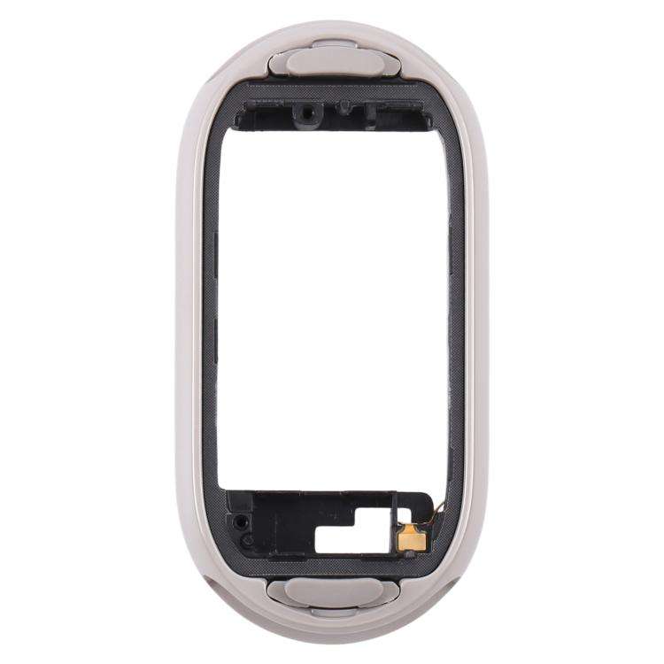 Cornice con schermo LCD originale e placca della ghiera in ceramica per Xiaomi Band 10, For Xiaomi Smart Band 10 Ceramic (Grey White), For Xiaomi Smart Band 10 Ceramic (Purple)