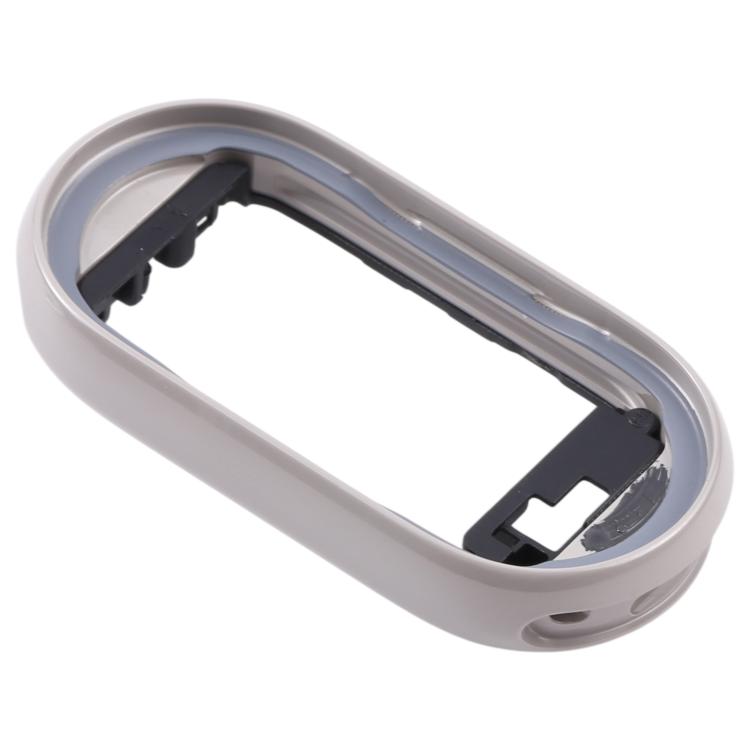 Cornice con schermo LCD originale e placca della ghiera in ceramica per Xiaomi Band 10, For Xiaomi Smart Band 10 Ceramic (Grey White), For Xiaomi Smart Band 10 Ceramic (Purple)