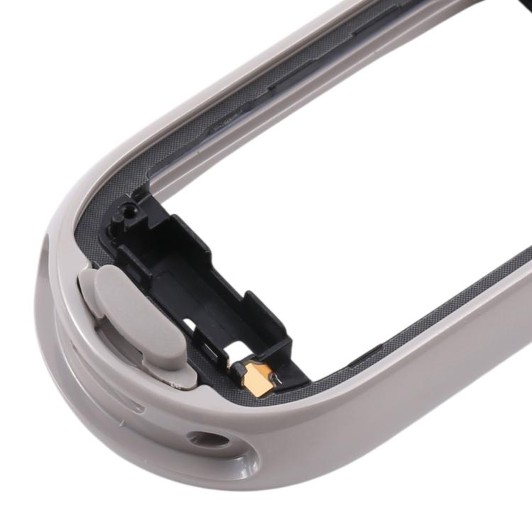 Cornice con schermo LCD originale e placca della ghiera in ceramica per Xiaomi Band 10, For Xiaomi Smart Band 10 Ceramic (Grey White), For Xiaomi Smart Band 10 Ceramic (Purple)